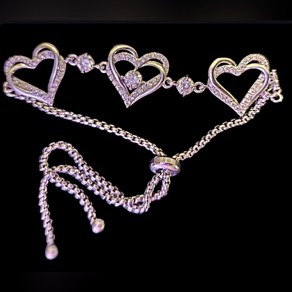 Silver Heart Bracelet